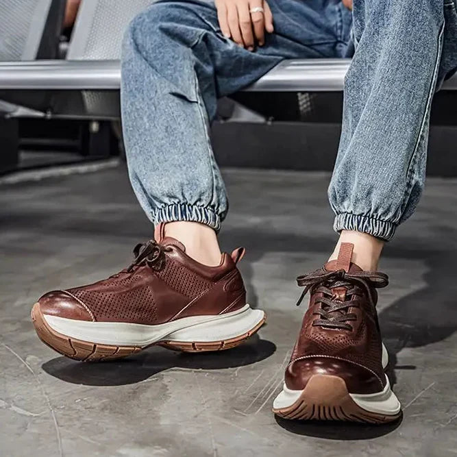 ALVERTON LEATHER TRAINERS